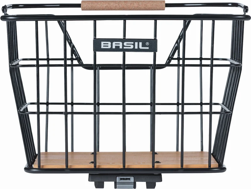 Basil Nordland Mik Vorderradkorb/Hinterradkorb schwarz/natur braun 23 L