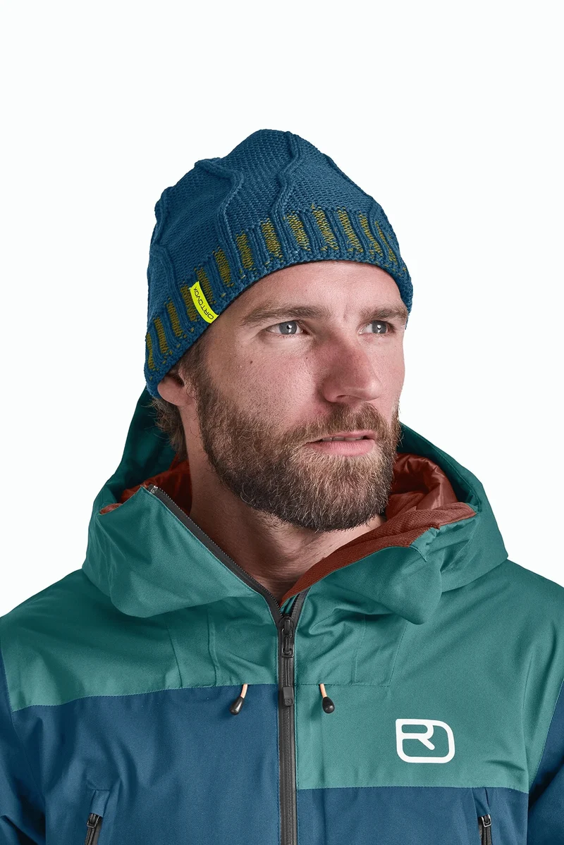MERINO TANGRAM KNIT BEANIE