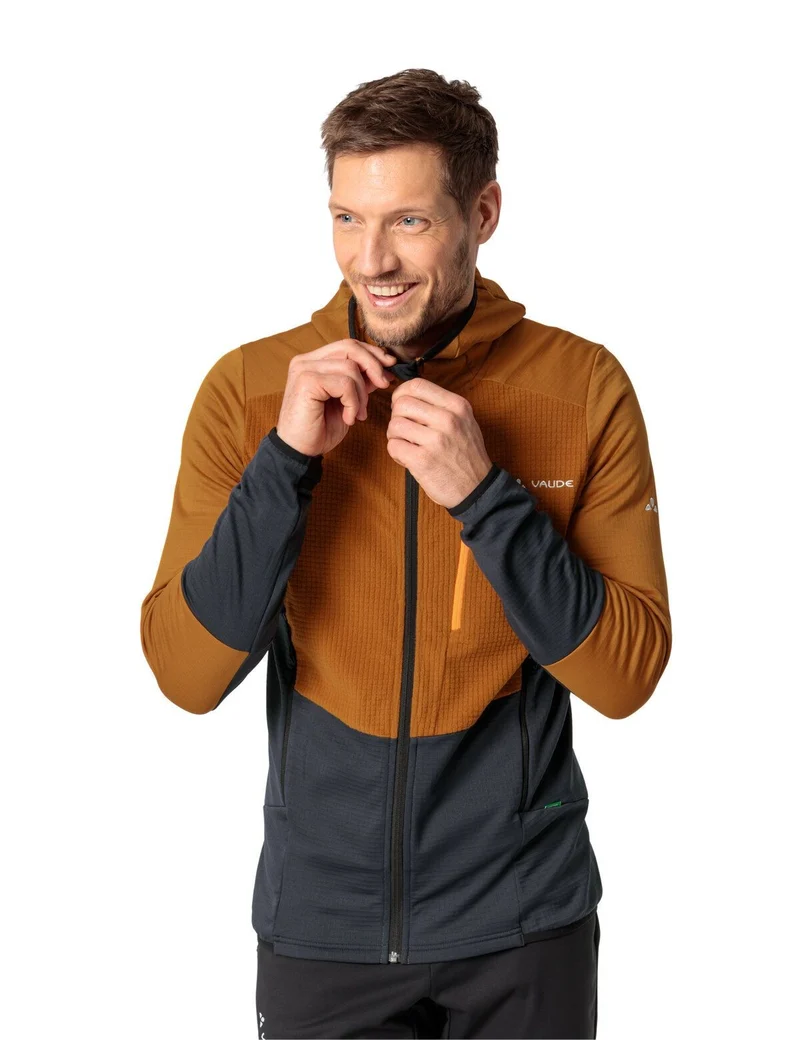 Men's Monviso Hooded Grid Fleece Jacket