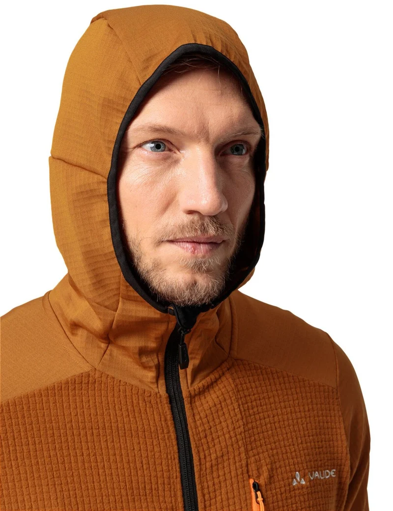 Men's Monviso Hooded Grid Fleece Jacket
