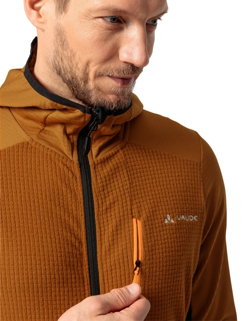 Men's Monviso Hooded Grid Fleece Jacket