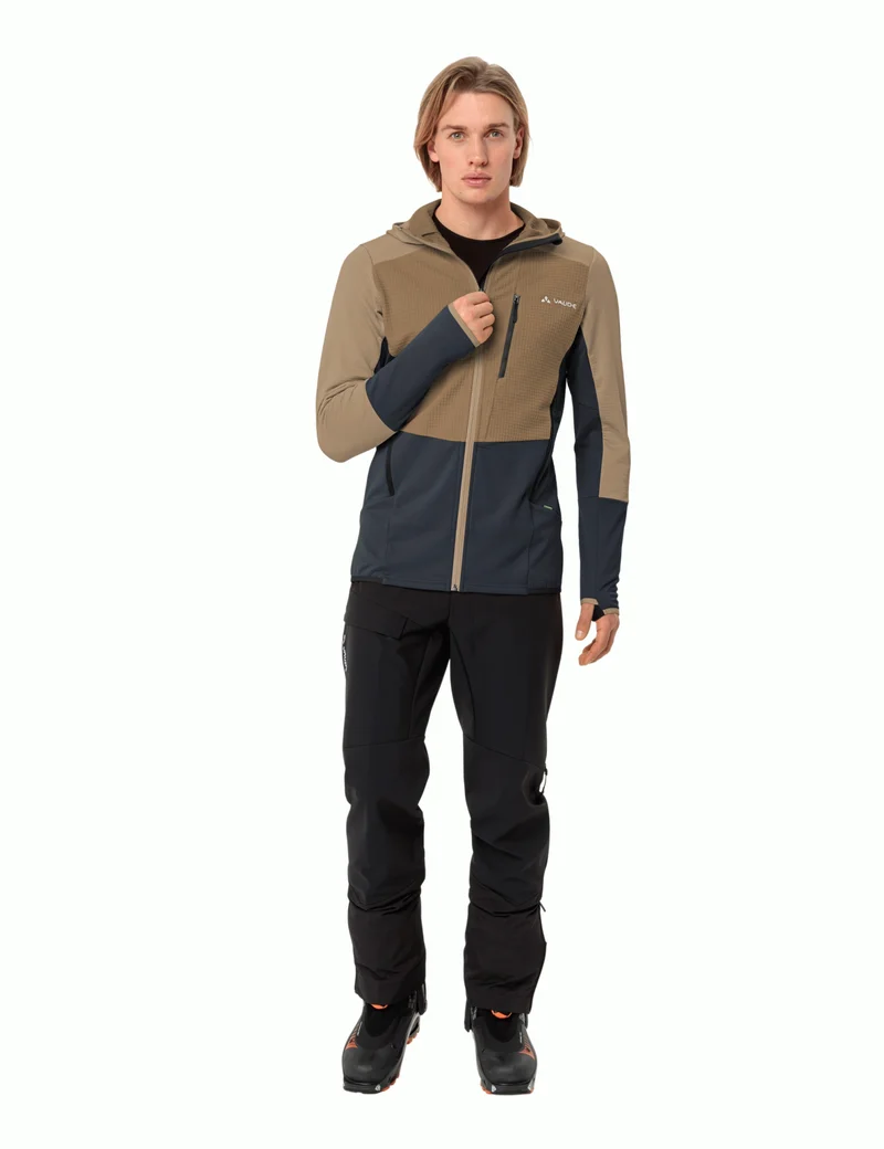 Men's Monviso Hooded Grid Fleece Jacket