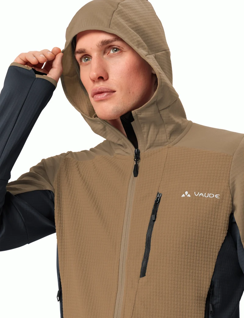 Men's Monviso Hooded Grid Fleece Jacket