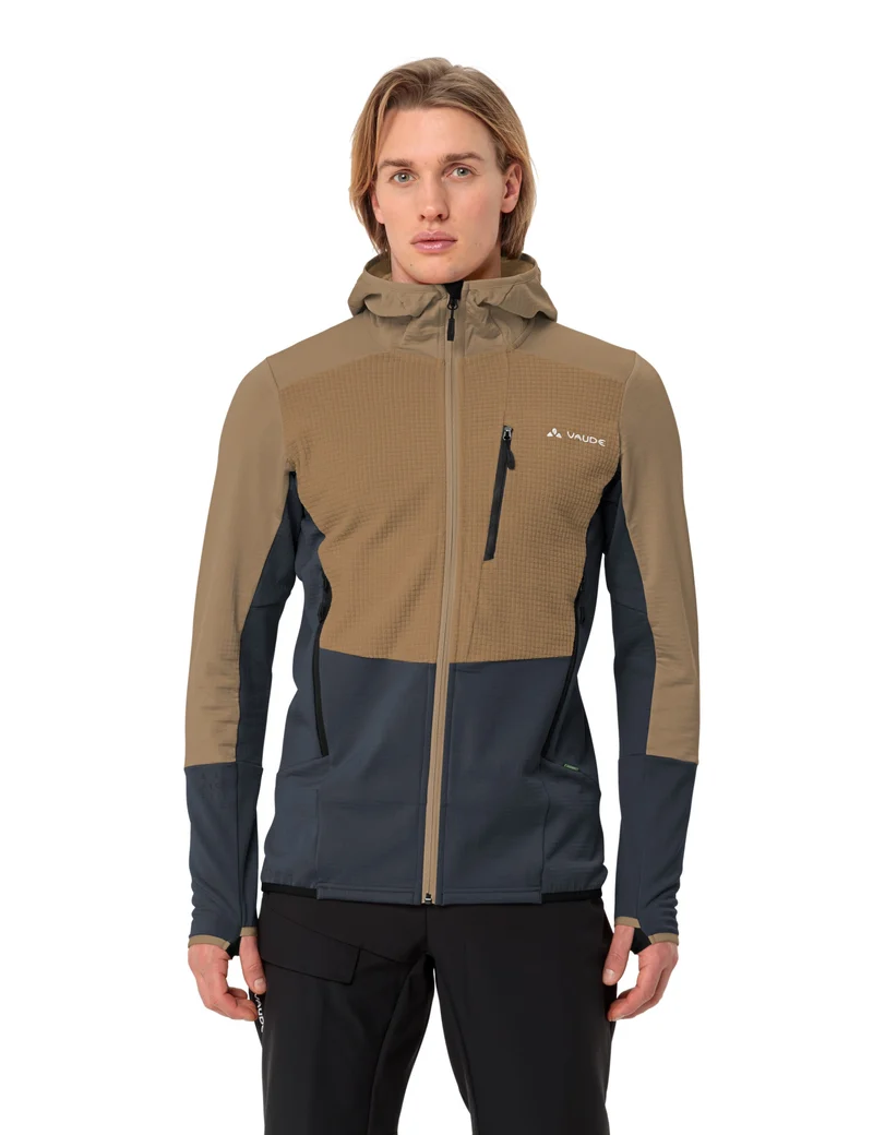 Men's Monviso Hooded Grid Fleece Jacket