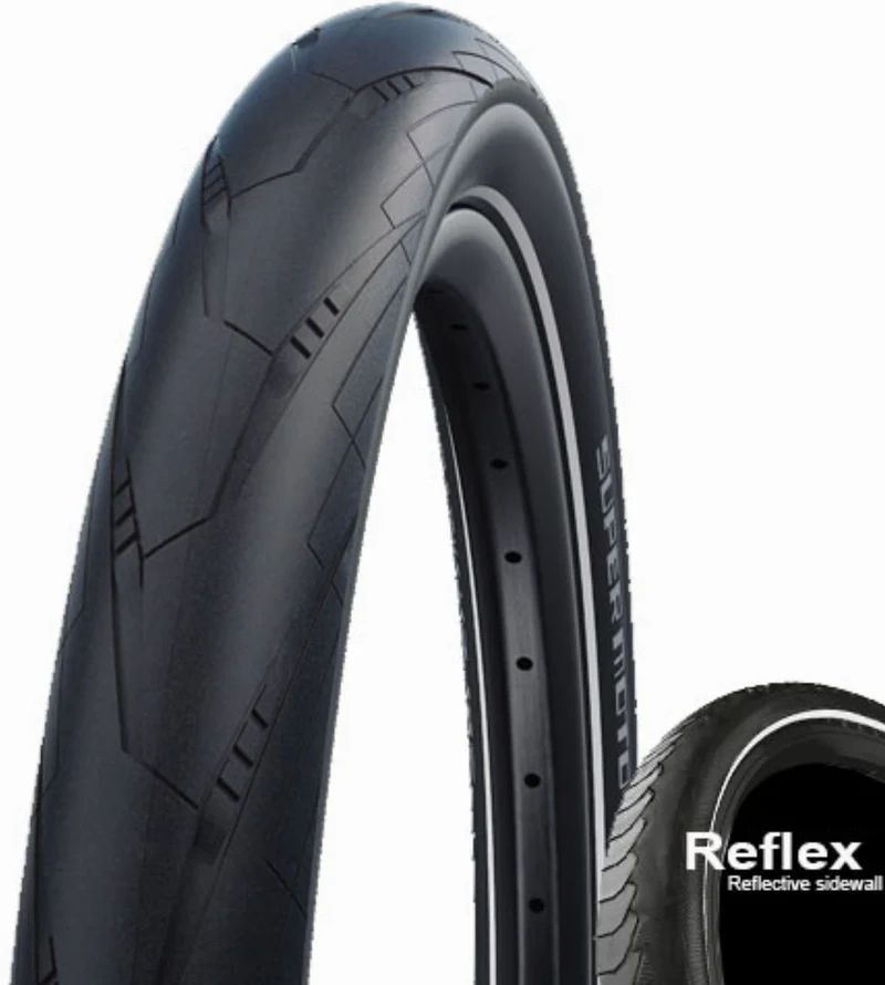 Schwalbe Super Moto RaceGuard, Performance Line, Tube Drahtreifen 28" Addix black-reflex 40-622