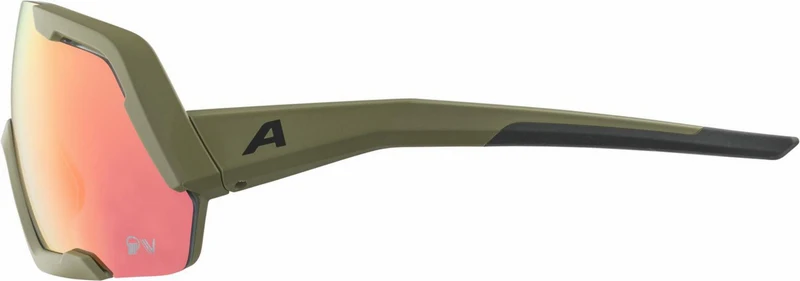 Alpina Rocket QV Sportbrille olive matt/mirror rainbow