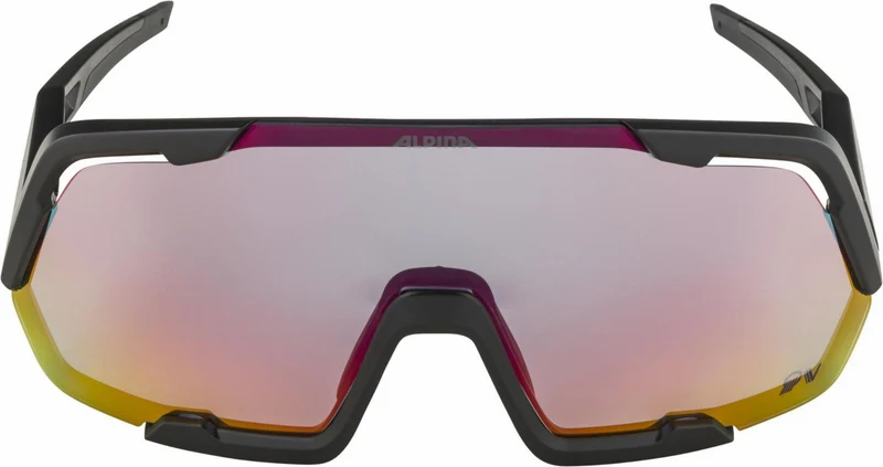 Alpina Rocket QV Sportbrille black matt/mirror rainbow