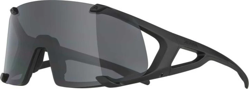 Alpina Hawkeye Sportbrille black matt/clear