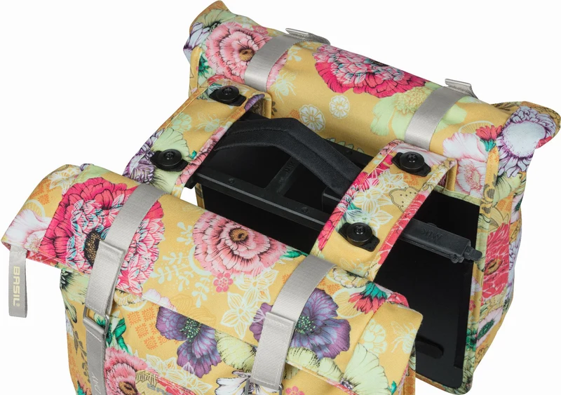 Basil Bloom Field Mik Hinterradtasche yellow 28 - 35 L