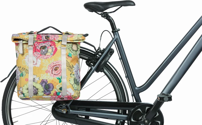 Basil Bloom Field Mik Hinterradtasche yellow 28 - 35 L