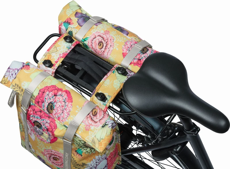 Basil Bloom Field Mik Hinterradtasche yellow 28 - 35 L