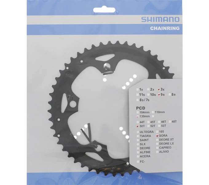 Shimano Kettenblatt SORA FC-3503 50 Zähne Schwarz