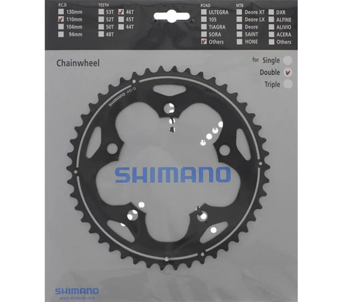 Shimano Kettenblatt FC-CX50 46 Zähne Schwarz