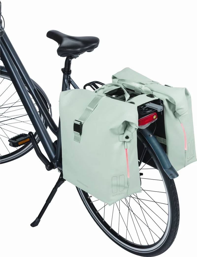Basil SoHo Nordlicht Mik Hinterradtasche grün 41 L