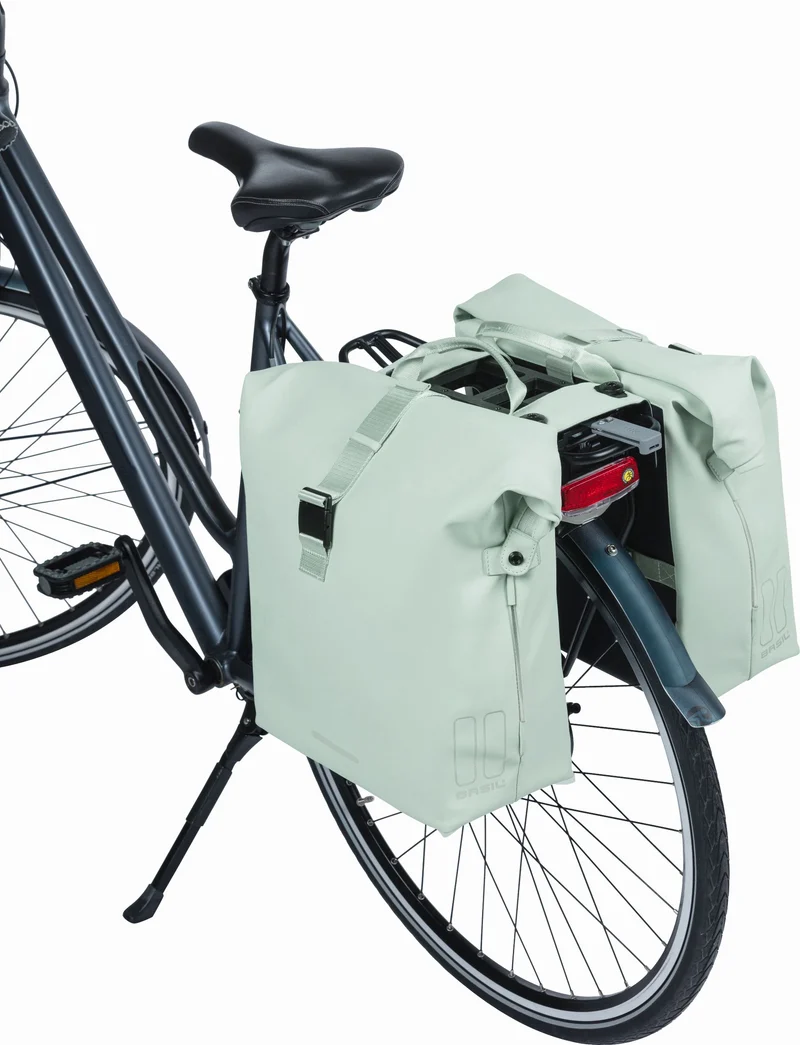 Basil SoHo Nordlicht Mik Hinterradtasche grün 41 L