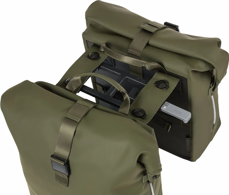 Basil SoHo Nordlicht Mik Hinterradtasche mossgrün 41 L