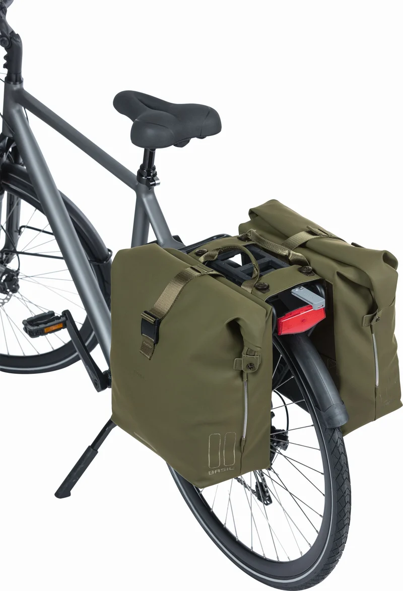 Basil SoHo Nordlicht Mik Hinterradtasche mossgrün 41 L