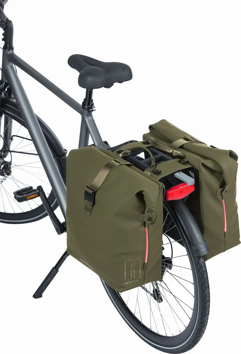 Basil SoHo Nordlicht Mik Hinterradtasche mossgrün 41 L