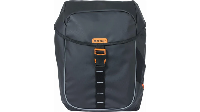 Basil Miles Tarpaulin Mik Hinterradtasche schwarz orange 34 L