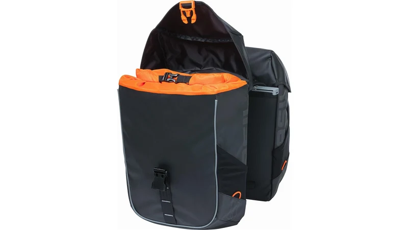 Basil Miles Tarpaulin Mik Hinterradtasche schwarz orange 34 L