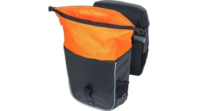 Basil Miles Tarpaulin Mik Hinterradtasche schwarz orange 34 L