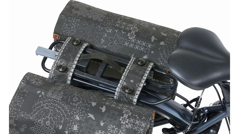 Basil Bohème Mik Hinterradtasche charcol 35 L