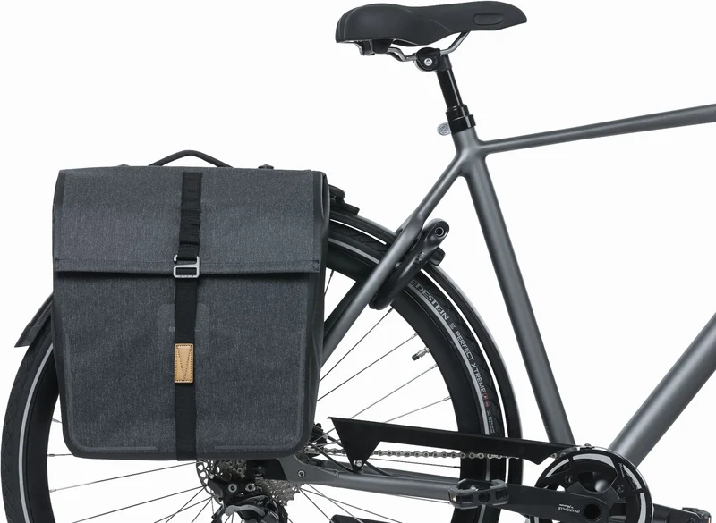 Basil Urban Dry Double Bag Mik Hinterradtasche charcol 50 L