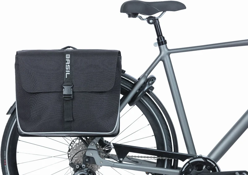 Basil Forte Mik Hinterradtasche schwarz/schwarz 35 L