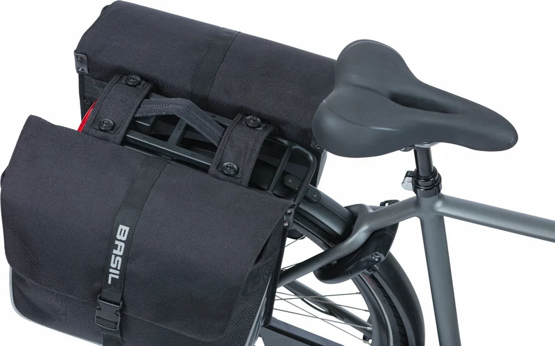 Basil Forte Mik Hinterradtasche schwarz/schwarz 35 L