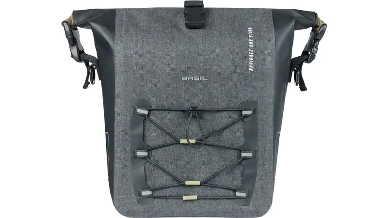 Basil Navigator Storm Side M Mik Hinterradtasche schwarz 12 L