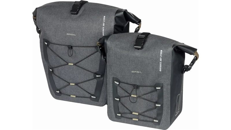 Basil Navigator Storm Side M Mik Hinterradtasche schwarz 12 L