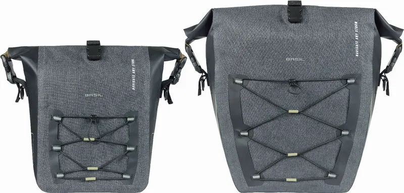 Basil Navigator Storm Side M Mik Hinterradtasche schwarz 12 L