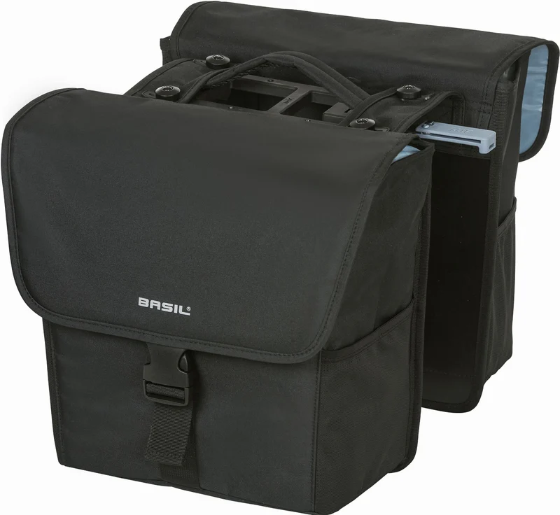 Basil Go Mik Hinterradtasche solid black 32 L