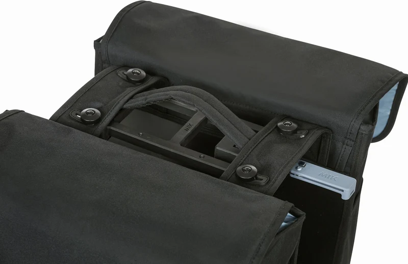 Basil Go Mik Hinterradtasche solid black 32 L