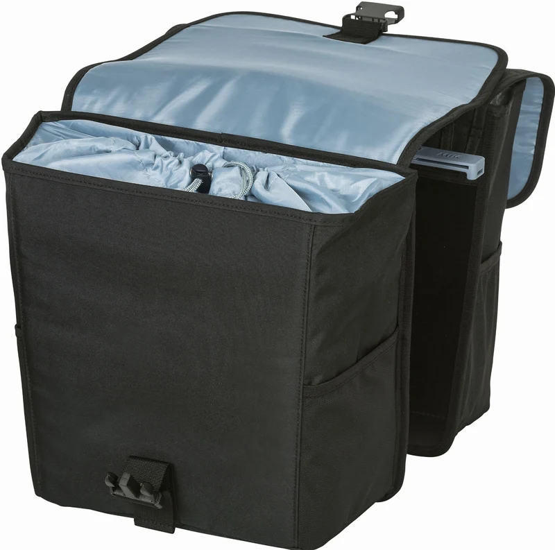 Basil Go Mik Hinterradtasche solid black 32 L