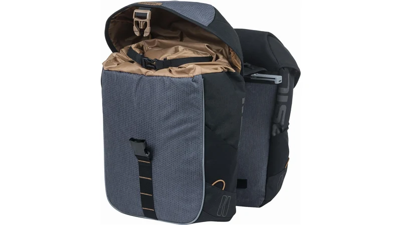 Basil Miles Mik Hinterradtasche black slate 34 L