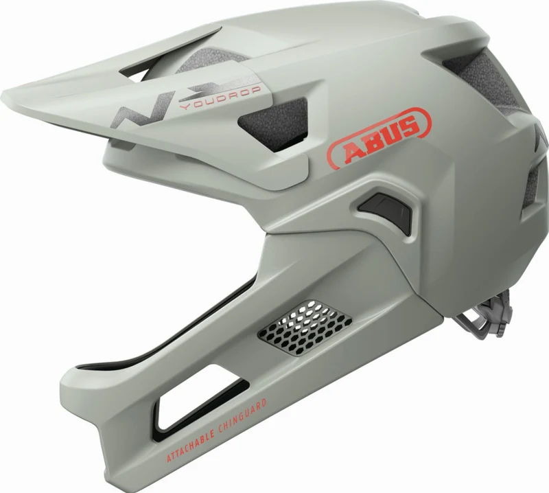Abus YouDrop FF Kinder-Helm chalk grey S (48-55 cm)