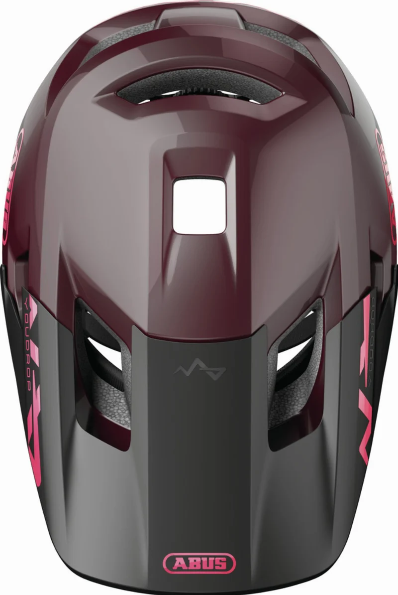 Abus YouDrop Kinder-Helm wildberry red S (48-55 cm)