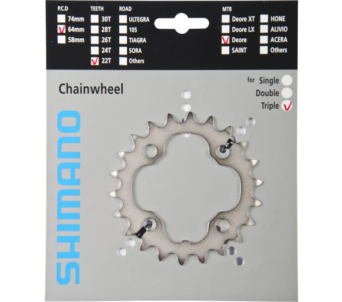 Shimano Kettenblatt DEORE FC-M531, FC-M532, FC-M533, FC-M542 22 Zähne