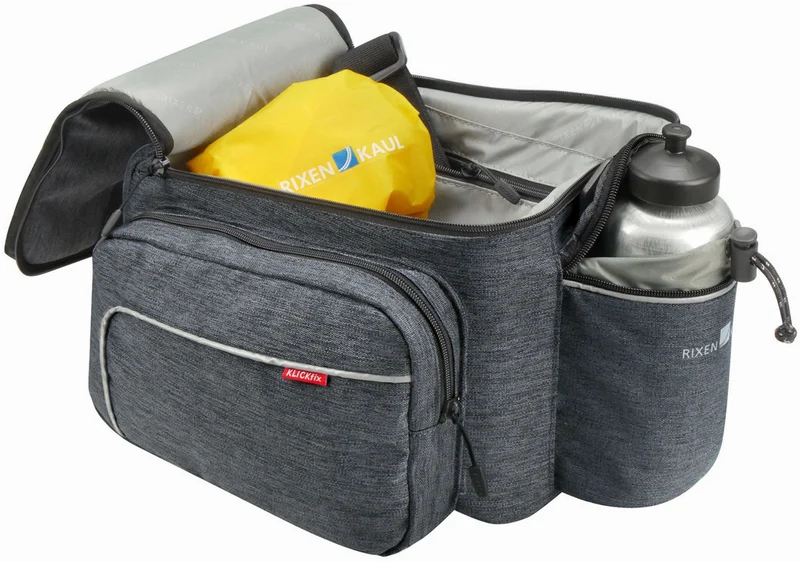 KLICKfix Rackpack Sport mit Uniklip 2 Gepäckträgertasche grau 12 L