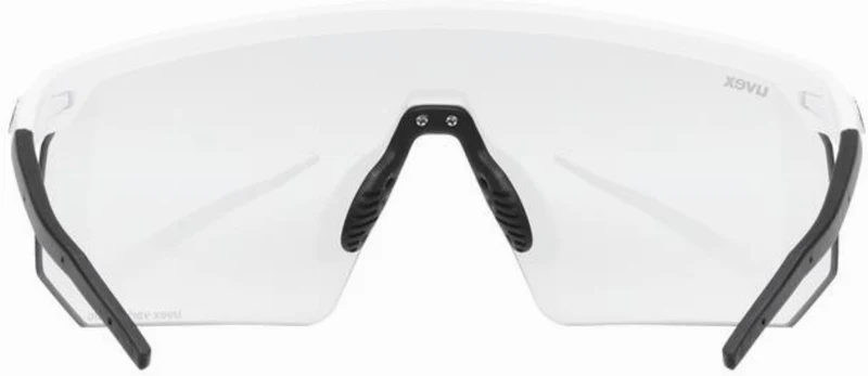 Uvex Pace One V Sportbrille white matt/litemirror silver