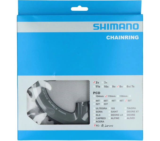 Shimano Kettenblatt CLARIS FC-R2000 50 Zähne Grau