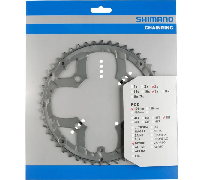 Shimano Kettenblatt DEORE FC-M590, FC-M591 48 Zähne für KSR