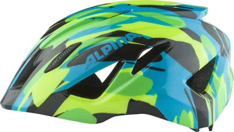 Alpina Pico Kinder-Helm neon-green blue 50-55 cm