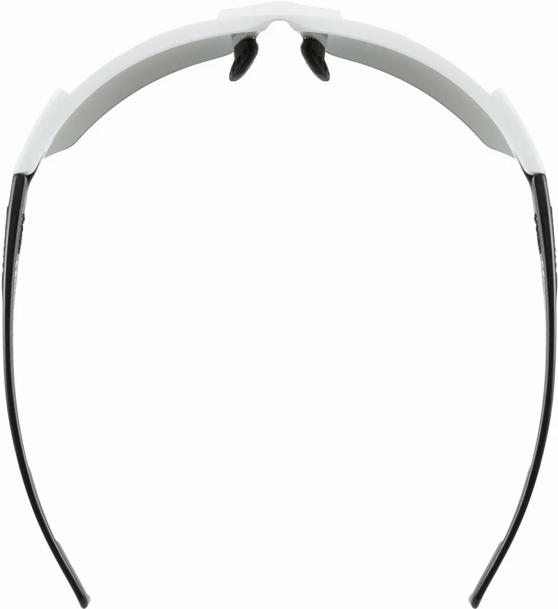 Uvex Sportstyle 114 Sportbrille white-black matt/mirror blue