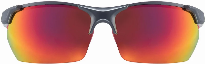 Uvex Sportstyle 114 Sportbrille grey red matt/mirror red