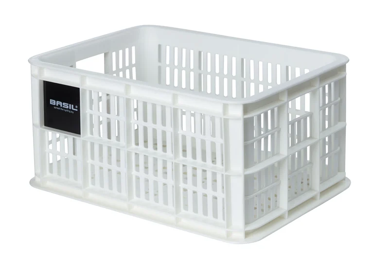 Basil Crate Fahrradkasten weiß