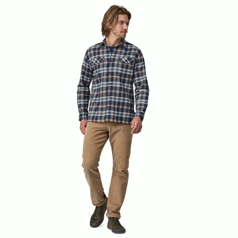 M's Long-Sleeved Organic Cotton Midweight Fjord Flannel Shirt