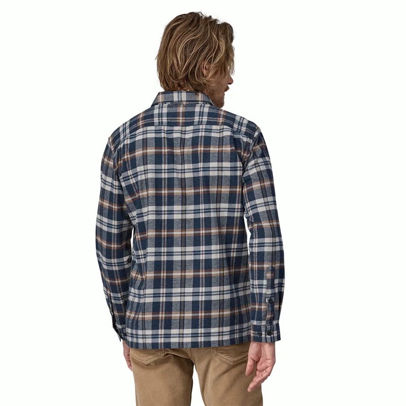 M's Long-Sleeved Organic Cotton Midweight Fjord Flannel Shirt
