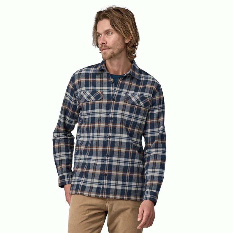M's Long-Sleeved Organic Cotton Midweight Fjord Flannel Shirt